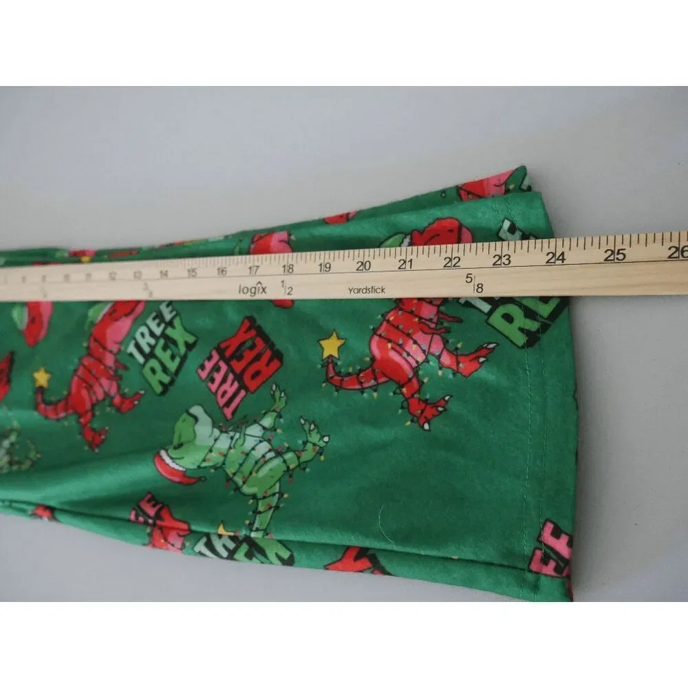 Brooklyn Cloth Youth Boys Christmas Pajama Pants Size M 10/12 “Tree Rex”